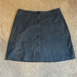 Suede Mini Circle Skirt